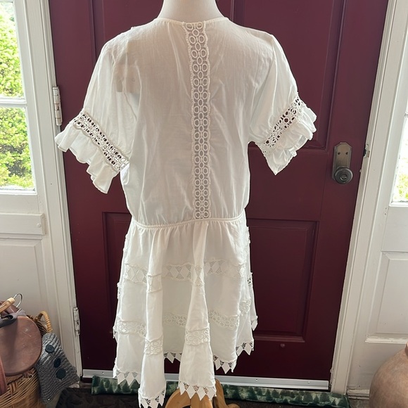 Anthropologie Peixoto Embroidered Lace Cover-Up Dress Size L NWT READ - Picture 13 of 17